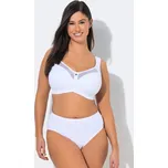 Ulla Popken, Plus size Odlehčující podprsenka Kelly, síťované okraje, bez kostic, do velikosti košíčku H pro plnoštíhlé nadměrná velikost, 715577200-1153, bílý, 95H, Nadměrné velikosti, Plus size oblečení, Oblečení pro boubelky, Oblečení pro baculky, Oble