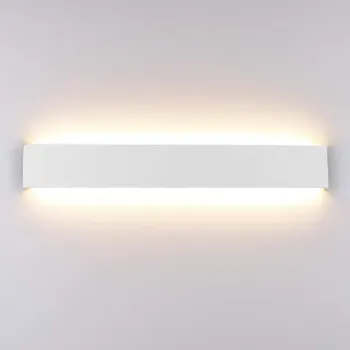 Nástěnné svítidlo NÁSTĚNNÉ SVÍTIDLO BÍLÉ LED LAMPA NA ZEĎ 20W 60CM 3000K TEPLÁ BÍLÁ OBÝVACÍ POKOJ CHODBA