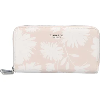 Peněženka Velká letní dámská koženková peněženka se dvěma zipy Coco, béžová