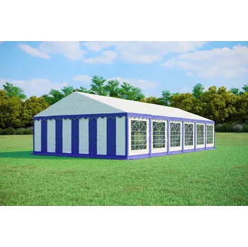 Zahradní stavba Zahradní Párty stan 6x12m PVC Premium Ohnivzdorný barva Modro-bílá