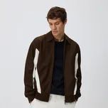 Reserved - Bunda s límcem - tmavě hnědá - 536EF-89X - 536EF-89X-S