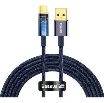 Datový kabel Kabel Baseus USB - USB-C 2 m modrý