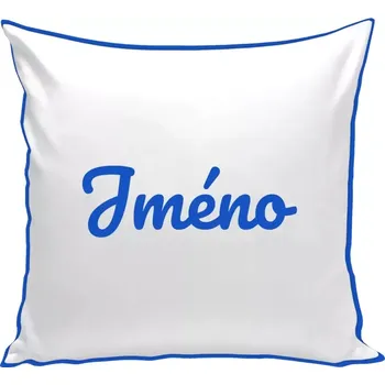 Polštář Polštář z kategorie ostatní - Vlastní jméno - modrá zadní strana