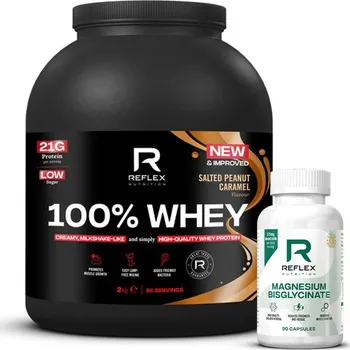 Protein Reflex Nutrition Whey 2 kg + Magnesium 90 cps.