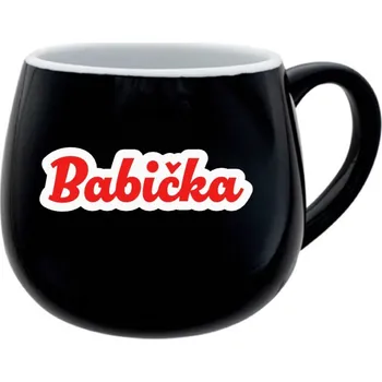 Keramický hrníček Babička (obrys) 300 ml černý - Giftela