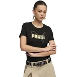 Puma Ess Logo Lab Metallic Tee W 69182401 - puma black M
