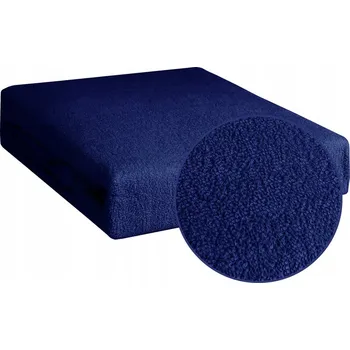 Prostěradlo Prostěradlo s gumou froté 180x200+30 cm, tmavě modrá