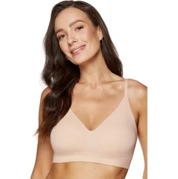 Podprsenka Nevyztužená podprsenka Gorteks Rocky - měkký top s odnímatelnými vycpávkami Béžová 40