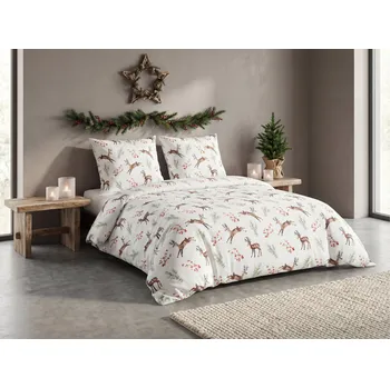 Povlečení Bavlněné povlečení ROXY NOEL světle zelené Rozměr povlečení: 80 x 80 cm | 135 x 200 cm