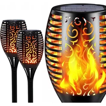 Venkovní osvětlení Solární Zahradní Lampa Pochodeň 96 LED Plamen Lucerna Světla do zahrady 2x