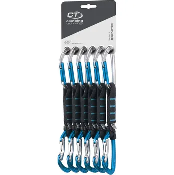 Horolezectví Sada expresek Climbing Technology Aerial PRO set 12 cm DY 6 ks Barva: stříbrná/modrá