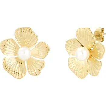 Náušnice Náušnice FLOWER Pearl Gold