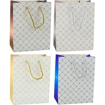 Dárková taška Elegantní dárková taška s lesklou mřížkou