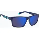 Pánské sluneční brýle Polaroid PLD 2158/S matte blue/blue mirror polarized
