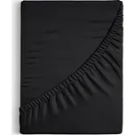 Bavlněné napínací prostěradlo - černé 90 x 200 cm