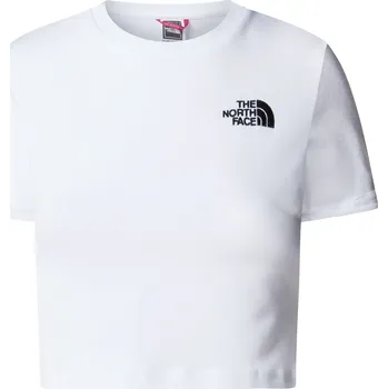 Dámské tričko Dámské triko The North Face Essential Cropped Slim Short Sleeve Tee Velikost: XS / Barva: bílá