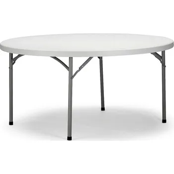 Zahradní nábytek Ambitent Zahradní kulatý skládací stůl průměr 122 cm, výška 74 cm