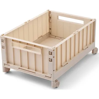 Úložný box LIEWOOD Skládací přepravka s kolečky Weston Sandy – 20&nbsp;l