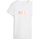 Puma Ess Logo Lab Metallic Tee W 69182402 - puma white S
