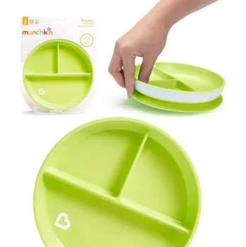 Talíř Munchkin Talíř s přísavkou, zelená barva