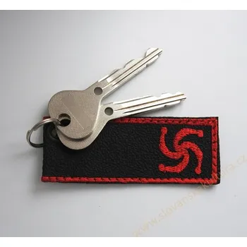 Klíčenka Rod vyšívaná Barvy: Bílá