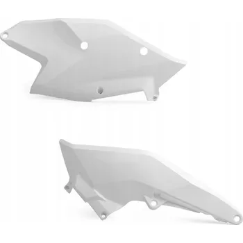 POLISPORT BOČNÍ PLASTY ZADNÍ KTM SX/SXF 16-18 EXC/EXCF 17-19 BÍLÉ KOMPLET