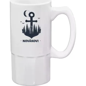 Sklenice Půllitr pro milovníky lesa - Kotva - 500 ml