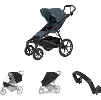 Kočárek THULE Urban Glide 4-wheel Dark Slate magnet + pláštěnka + moskytiéra + madlo