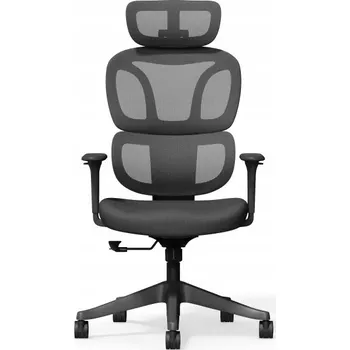 ERGONOMICKÁ KANCELÁŘSKÁ ŽIDLE BS5 ČERNÁ S POLŠTÁŘKEM CLOUDY 135° FLEXISPOT