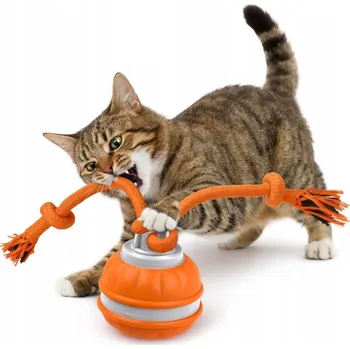 Hračka pro psa Interaktivní míč Hračka pro kočky, psy a štěňata – skákací, odolný, nabíjecí