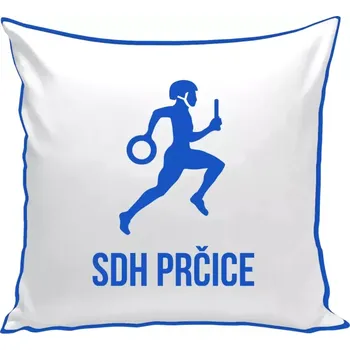 Polštář Polštář pro hasiče - SDH s vlastním názvem sboru - modrá zadní strana