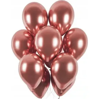 Balónek Balónky růžové zlato lesklé 27 cm k narozeninám