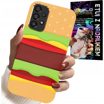 Pouzdro na mobilní telefon POUZDRO PRO SAMSUNG GALAXY A53 5G - POUZDRO BURGER CHEESEBURGER KRYT DÁREK