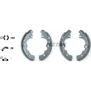 Brzdová čelist Sada brzdových čelistí TEXTAR 91068000