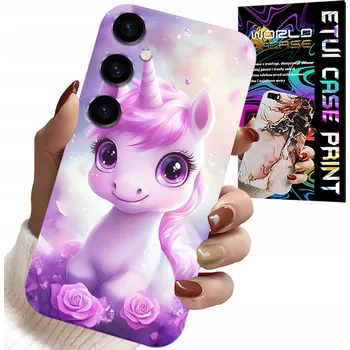 Pouzdro na mobilní telefon POUZDRO pro SAMSUNG GALAXY S25 - SLADKÝ JEDNOROŽEC, dětské pouzdro