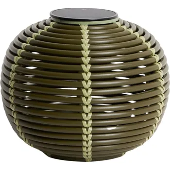 Venkovní osvětlení Kave Home Zelená zahradní solární lampa Garoina Ø 28 cm