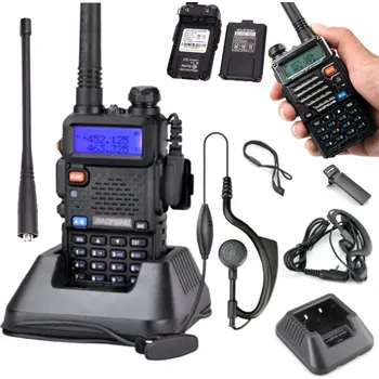 Vysílačka Vysílačka Baofeng UV-5R s podsvícením 2 ks, maximální dosah 10 km
