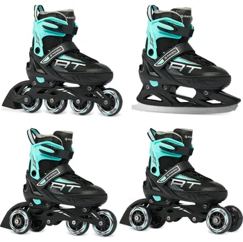 RAVEN Kolečkové brusle 4v1 Raven Profession 35/39 ZELENÁ|ČERNÁ