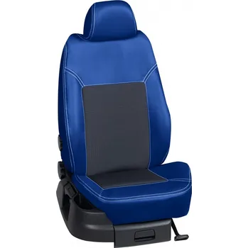 Potah sedadla Autopotahy Ford C-MAX / 2016, 5 dveří, Titanum, KOŽENKA > OR 0430 (OR 0430 / Modrý koženkový bok)