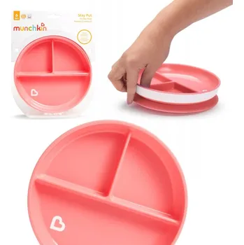 Talíř Munchkin Talíř s přísavkou, růžová barva
