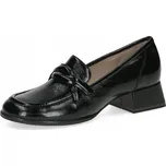 CAPRICE POLOBOTKY BOTY ČERNÉ KOŽENÉ LAKOVANÉ DOLCE [24302-43-017] vel. 36