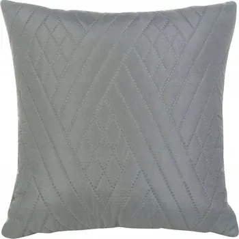 Povlak na polštářek Dekorační povlak na polštář BONI1 40x40 Eurofirany grafitový, prošívaná s geometrickým vzorem