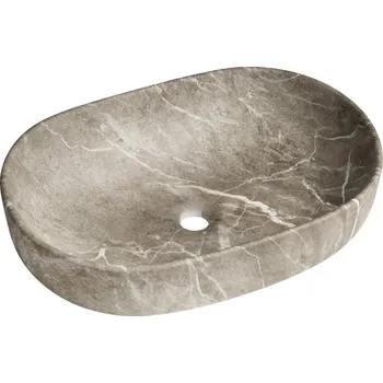 Sapho CALEO keramické umyvadlo na desku, 60x42cm, breccia mramor - CA590BM