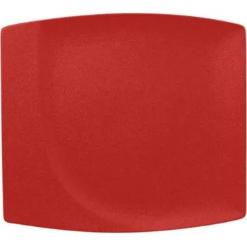 Talíř Talíř mělký čtvercový 32 x 29 cm - červená