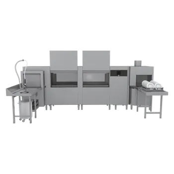 Myčka nádobí Myčka tunelová 300, studená voda, výstup vpravo, rohový předmytí, rohový sušící modul | RM - XT 300 R XTRS CTPWR