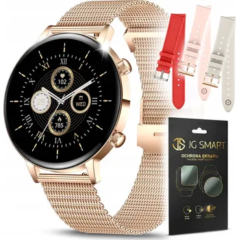Hodinky Chytré Hodinky JG Smart MK96 Amoled Dámské Chytré Hodinky zlaté