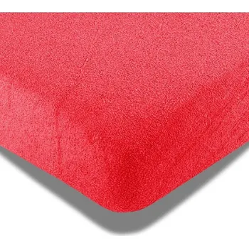 Prostěradlo AAA matrace Prostěradlo červené Frote 200g/m2 Rozměr matrace: 90x200 cm