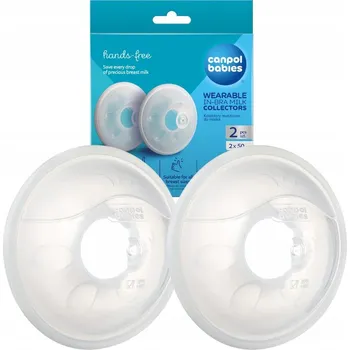 Odsávačka mléka Canpol babies Sběrače mateřského mléka – laktační mušle, 2 ks až do 50 ml mléka