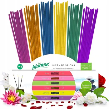 Čajovna VONNÉ TYČINKY KOLEKCE PRO DOMÁCNOST SPA KANCELÁŘ MIX 48 KUSŮ