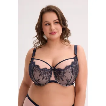 Dámské spodní prádlo Gaia podprsenka s polovyztuženými košíčky modrá velikost 100I